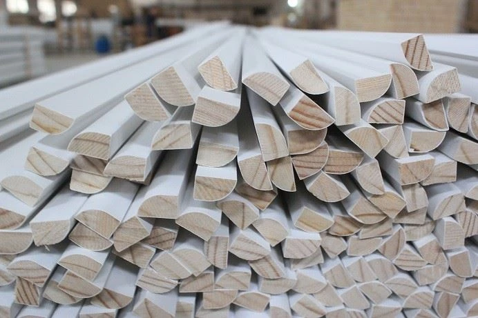 Żarbun tal-Mouldings Żgħar tal-Injam Ipprajmata Jew 1/4 Kwart Tond