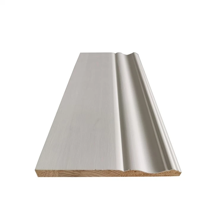 White Primed Finger Joint Radiata Pine Skirting Bieb Casing Molding