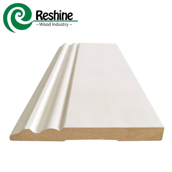 Moulding tal-baseboard tal-MDF ipprajmata abjad